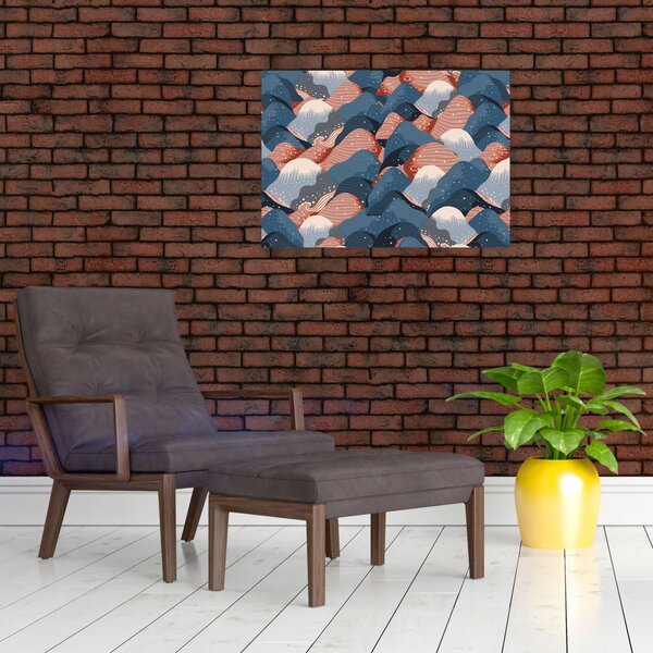 Kép - Hullámok és dombok (70x50 cm)