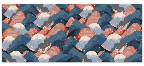 Kép - Hullámok és dombok (120x50 cm)