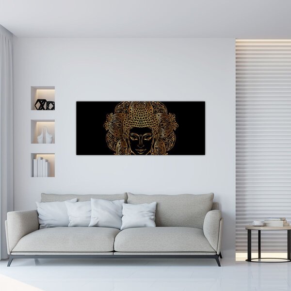 Arany Buddha képe (120x50 cm)