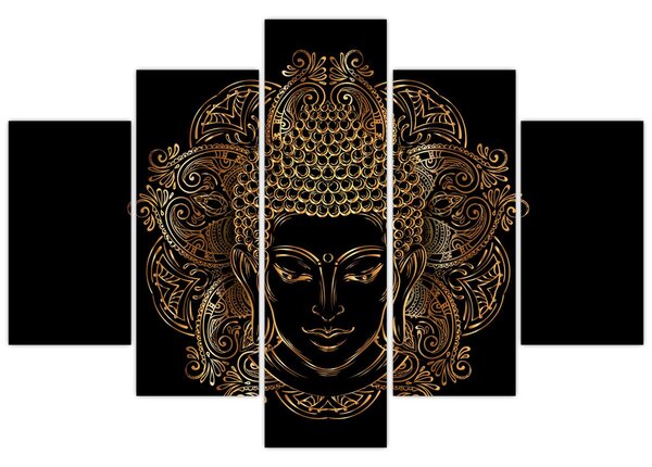 Arany Buddha képe (150x105 cm)