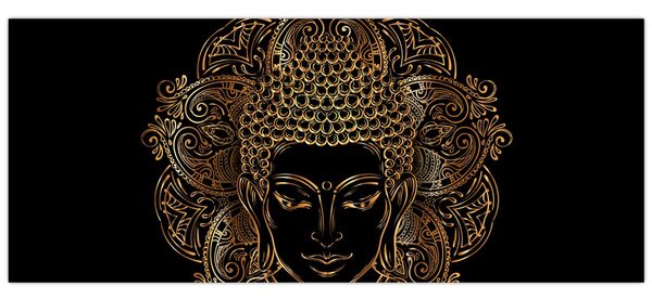 Arany Buddha képe (120x50 cm)