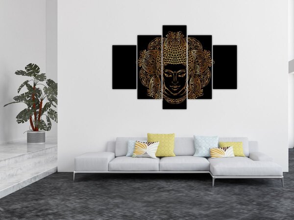 Arany Buddha képe (150x105 cm)