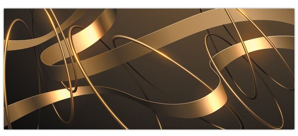 Kép - bronz szalagok (120x50 cm)