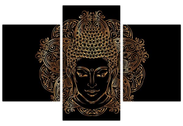 Arany Buddha képe (90x60 cm)