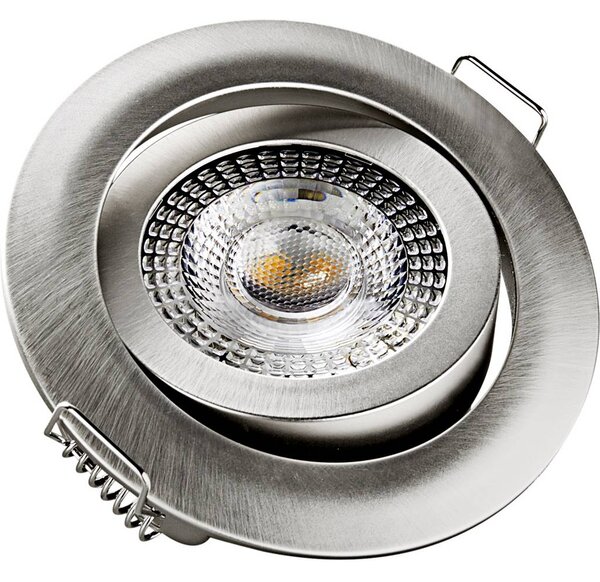 Heitronic DL7202 LED-es beépíthető lámpa LED Fixen beépített LED-es 5 W Ezüst (500666)