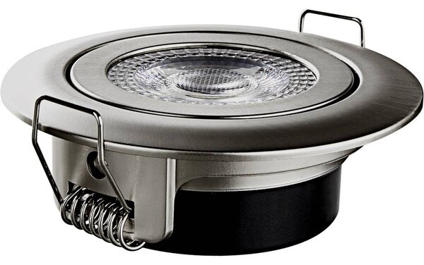 Heitronic DL7202 LED-es beépíthető lámpa LED Fixen beépített LED-es 5 W Ezüst (500666)