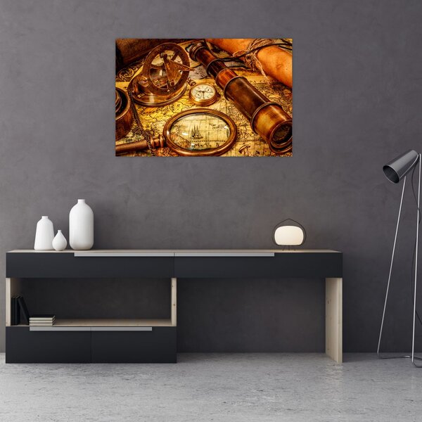 Kép - Tengerészek történelmi segédeszközei (90x60 cm)
