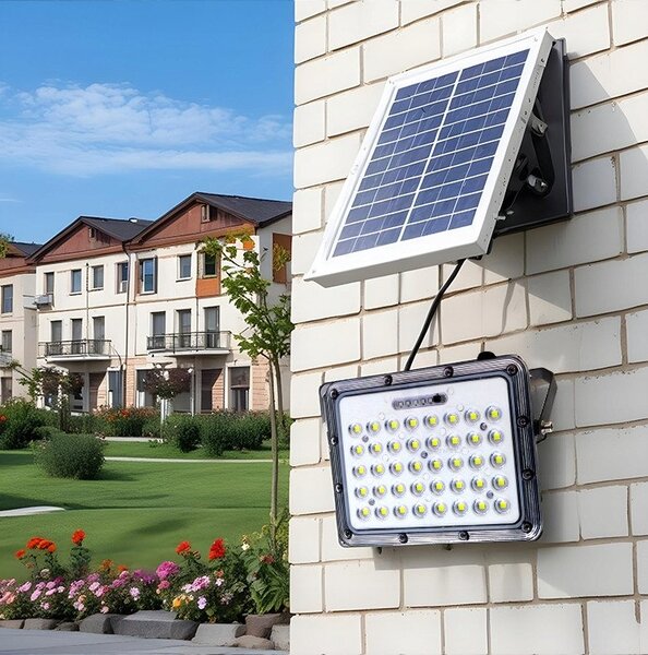 NAŚWIETLACZ LED SOLARNY 40W 6000K 1000LM + PANEL