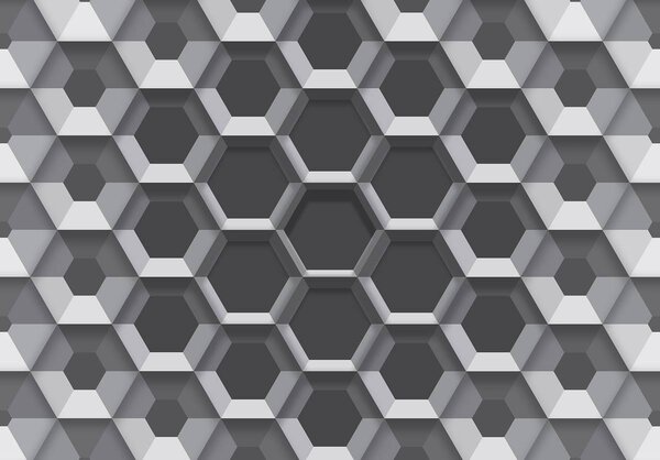 Fotótapéta - 3D hatszögek (152,5x104 cm)