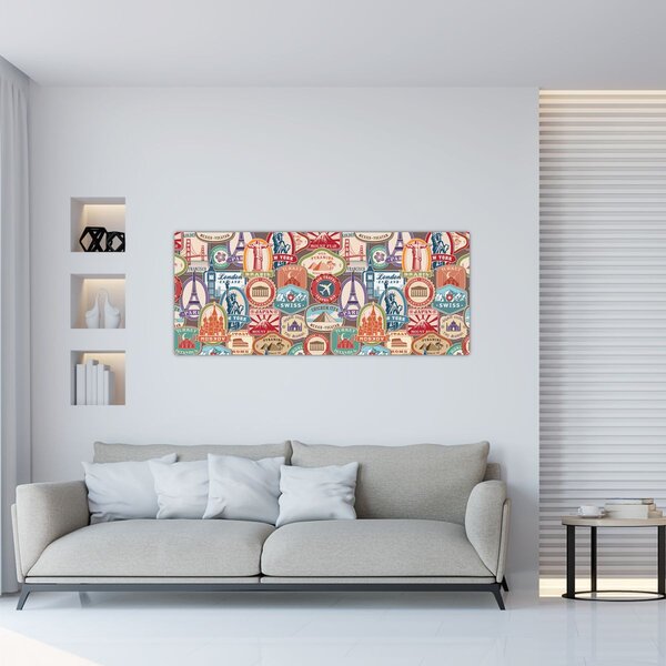 Egy utazó képe (120x50 cm)