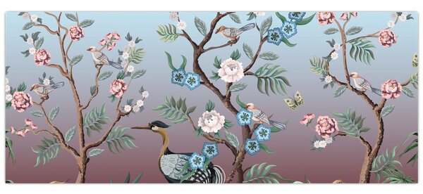 Kép - madár park (120x50 cm)