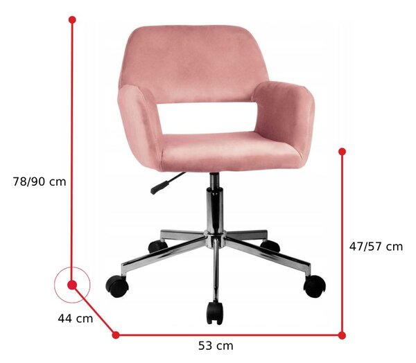 KORAD FD-22 Irodai szék, 53x78-90x57, szürke