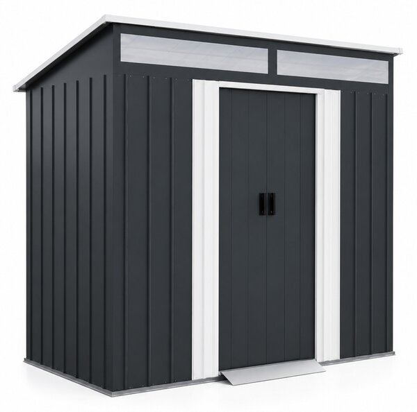 Aga kerti ház 238x132x180 cm sötétszürke