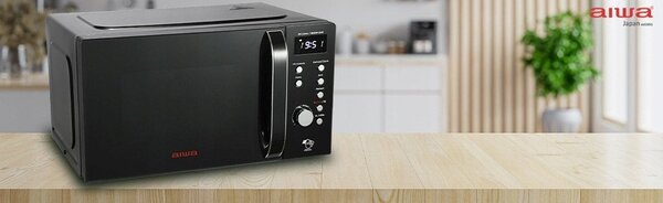 AIWA AMW-202DG/BK Mikrohullámú sütő grillsütővel 700W 20L Fekete