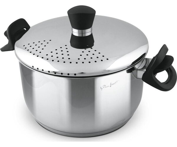 Lamart LT1206 Rozsdamentes Acél Fazék Szűrő fedéllel Ø 24cm 5,8L - Inox