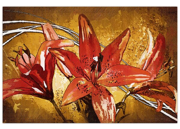 Kép a liliomvirágokról (90x60 cm)