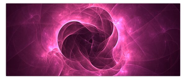 Modern rózsaszín absztrakció képe (120x50 cm)