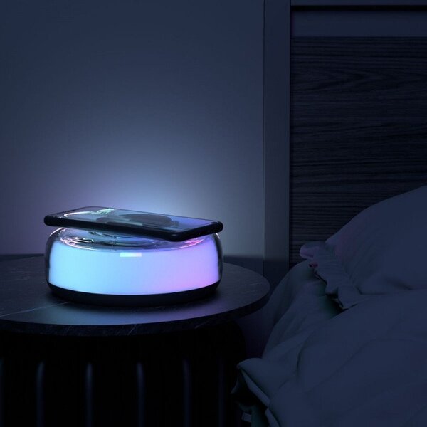 Proove bedside lamp Alien LED RGB 5W with induction charge 15W white