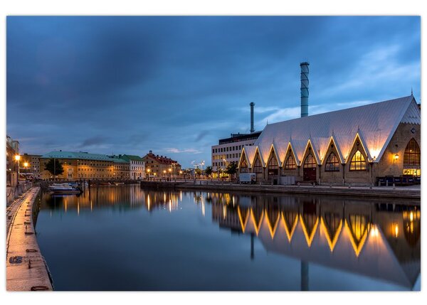 Vízcsatorna képe - Göteborg (90x60 cm)