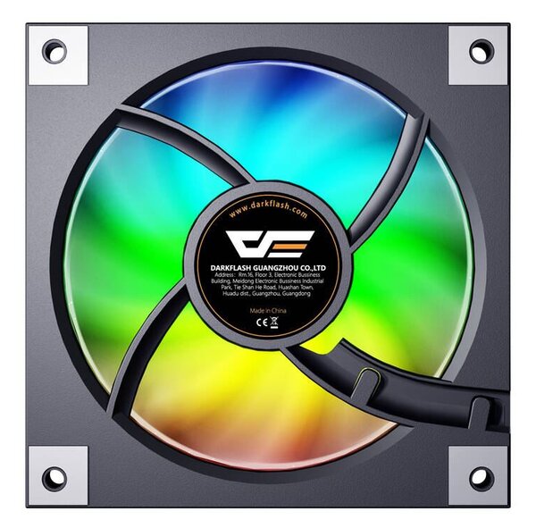 DarkFlash DM20 ARGB ház hűtő ventilátor 12cm fekete