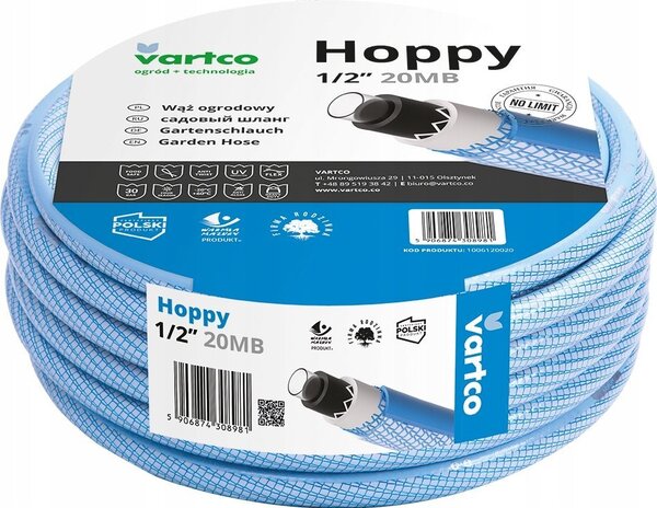 Agaplast Vartco Hoppy 1/2" Kerti Tömlő 20 m