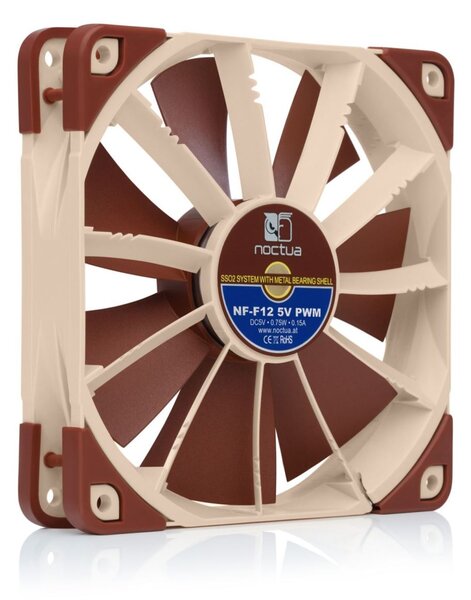 Noctua NF-F12 5V PWM 12cm ház hűtő ventilátor