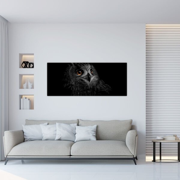 Kép - bagoly, ábra (120x50 cm)