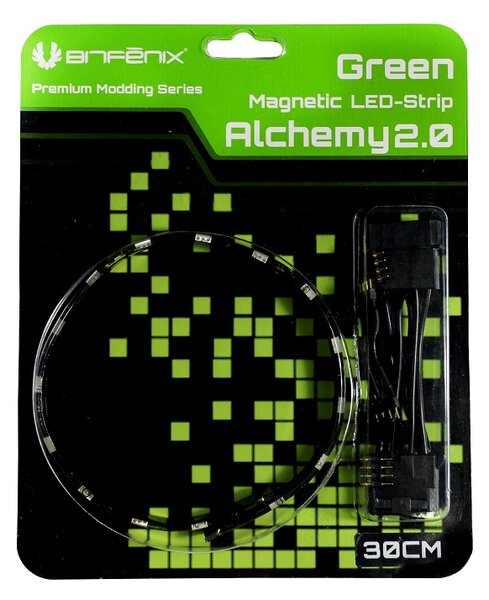 BitFenix Alchemy 2.0 Mágneses LED szalag 60cm Zöld