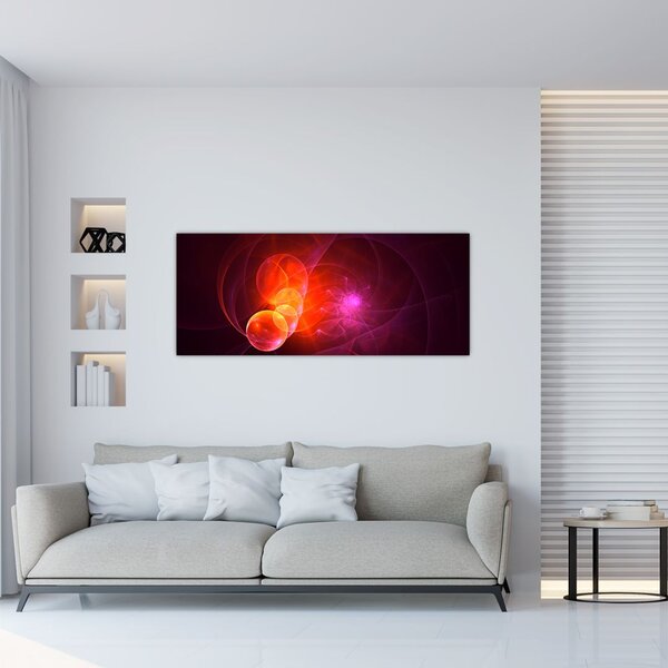 Modern rózsaszín absztrakció képe (120x50 cm)