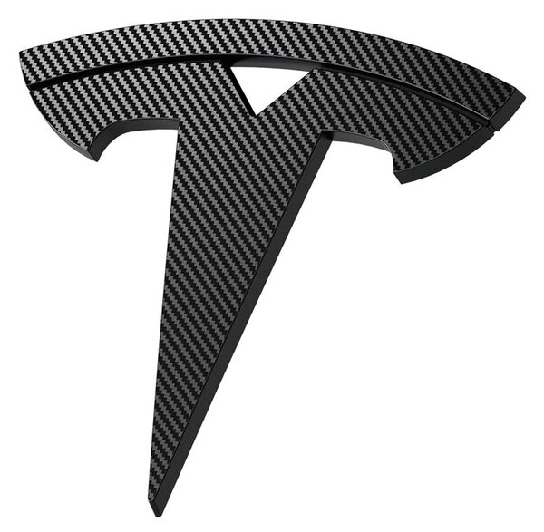 Embléma/logó takaró Tesla 3 Highland-hez, Spigen, PC + karbon mintázat