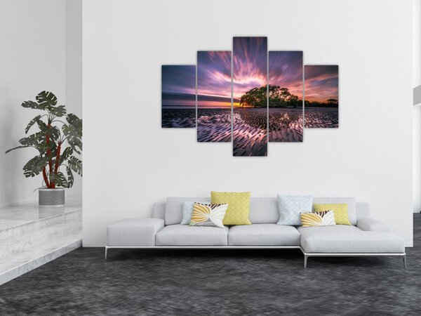 Egy fa a tengerparton képe (150x105 cm)