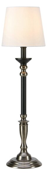 Fekete-szürke asztali lámpa textil búrával (magasság 73 cm) Gent – Markslöjd