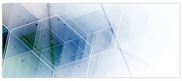 Kép - Geometriai formák (120x50 cm)