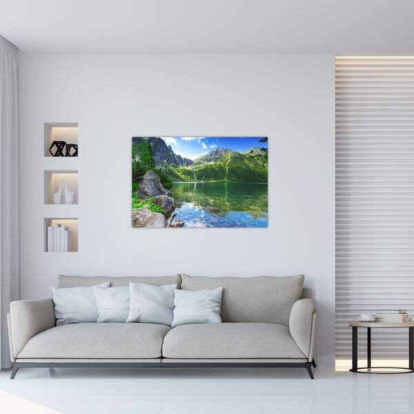 Tó a Tátrában képe (90x60 cm)