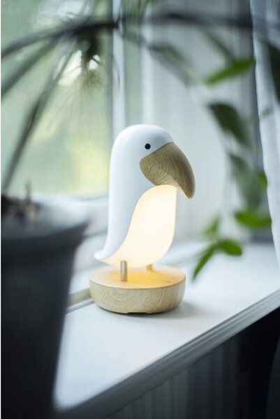 Fehér-barna LED gyerek éjjeli lámpa Toucan - Star Trading