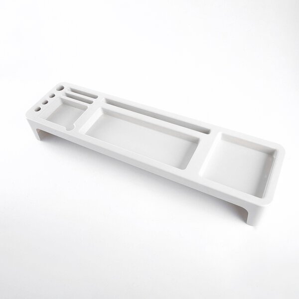 Asztali rendező állvány, monitortartó, monitor állvány, tároló fehér (KY-1013-white)