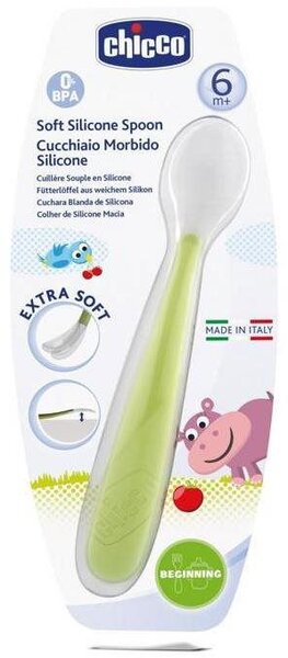 Chicco Szilikon kanál Soft 6 m+, zöld