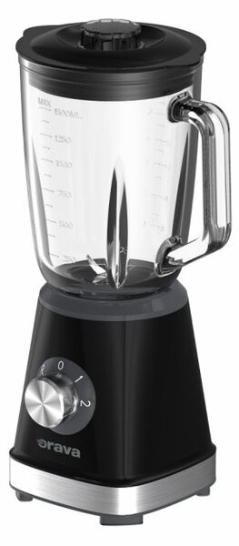 ORAVA RM-208 B Smoothie mixér 500W 1.5L üveg Fekete