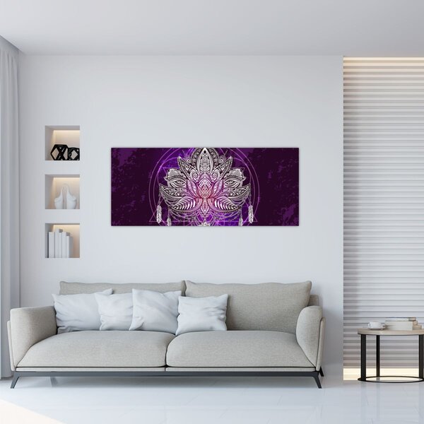 Kép - lótusz (120x50 cm)
