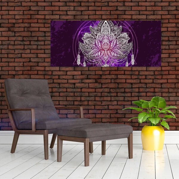 Kép - lótusz (120x50 cm)