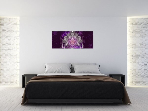 Kép - lótusz (120x50 cm)