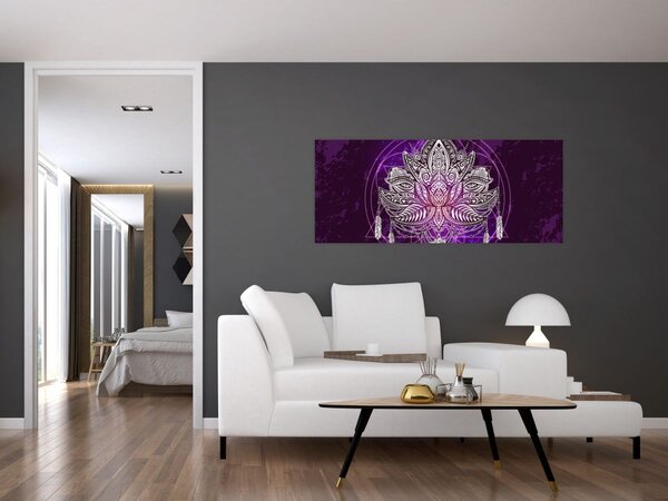 Kép - lótusz (120x50 cm)