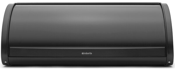 BRABANTIA Roll Top kenyértartó halkan záródó. befelé gördülő fedéllel. 445mm széles. 2 kenyérhez. ívelt forma. acél. matt fekete - 236761