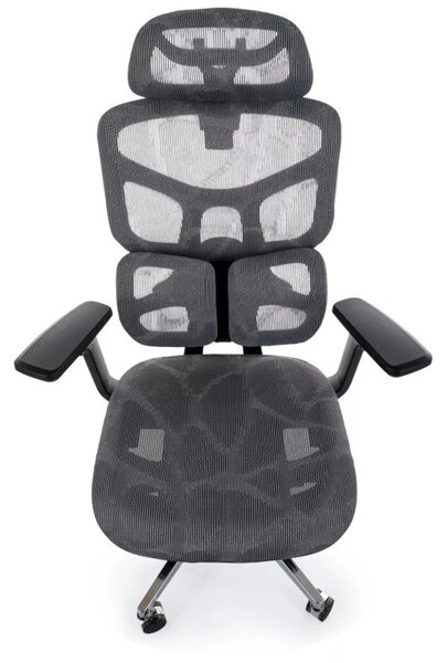 EQ-1 ergonomikus forgószék hálós háttámlával szürke 4D kartámasszal