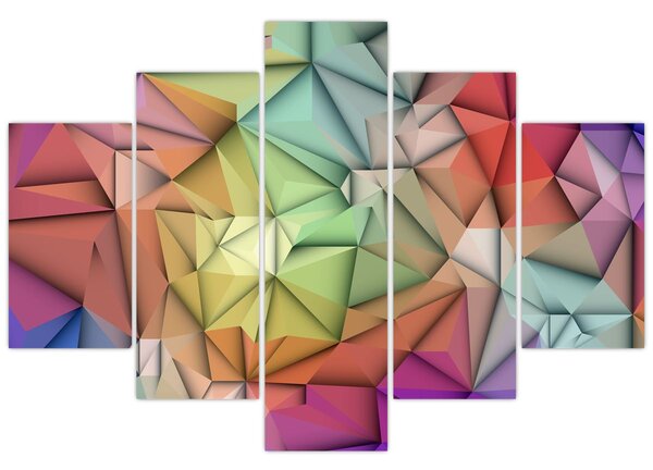 Kép - Sokszögű absztrakció (150x105 cm)