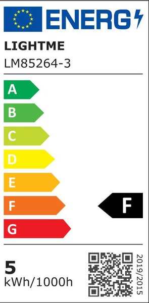 LightMe LED fényforrás gyertya forma E14 5W filament melegfehér (LM85264)