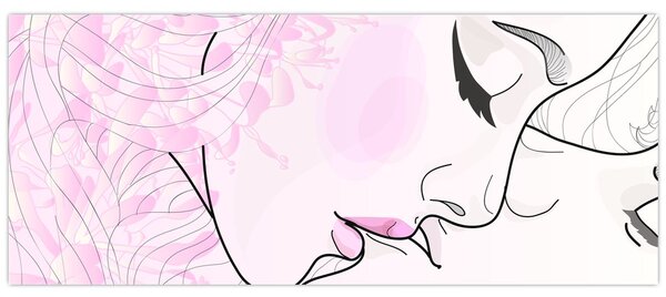 Kép - csók (120x50 cm)