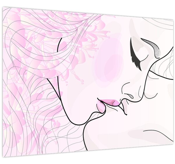 Kép - csók (70x50 cm)
