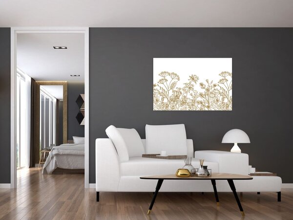 Kép - réti virágok (90x60 cm)