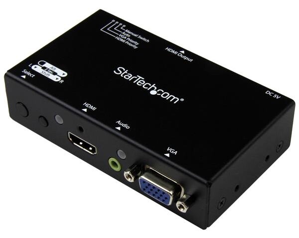 StarTech.com VS221VGA2HD videojel kapcsoló HDMI/VGA